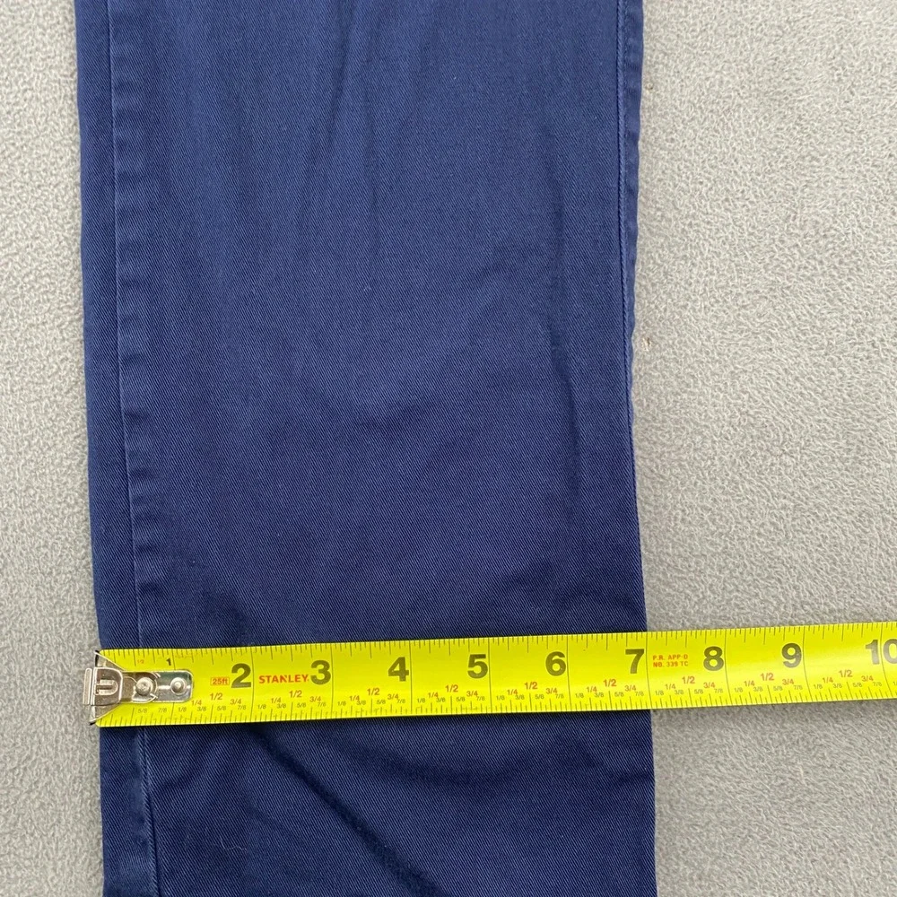 J.Crew Flex Straight Fit Chino Pants Mens 29x30 Navy Blue Stretch Cotton 5349